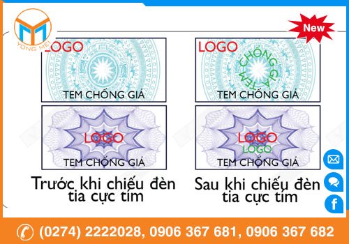 Tem Chống Giả Bằng Công Nghệ Phát Sáng