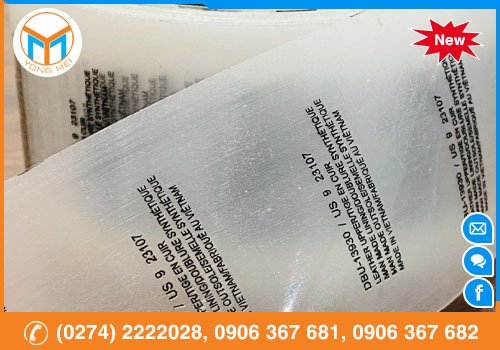 Nhãn Decal Ép Chuyển Nhiệt